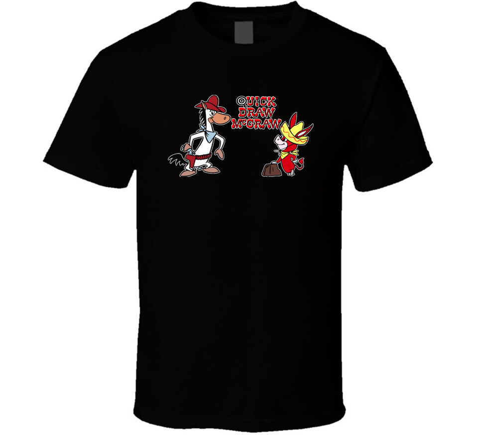 Quick Draw McGraw Hanna Barbera gift logo 2 T-Shirt tee Unisex