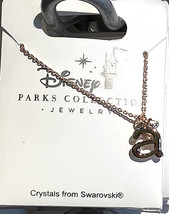 Disney Park Mickey Faux Gem Icon Lower Case Letter Initial A Necklace Go... - £26.29 GBP