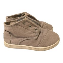 TOMS Toddler Shoes Size 8 Brown Canvas Slip-On Chukka Boots Casual Comfort image 3