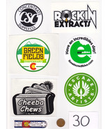 Lot of Marijuana Industry Stickers-Colorado MMJ Dispensary Weed Edibles ... - £19.11 GBP