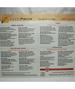 Early 2024 Cafe Manna Milwaukee Wisconsin Green Restaurant Matte Menu 14... - $49.49