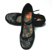 Rocket Dog Womens Casual Mary Jane Shoes Size 6 Black Classic Boho Embroidered - £26.23 GBP