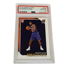 Deandre Ayton Rookie RC Panini Hoops PSA 10 Phoenix Suns #248 GEM sp insert  - $19.75