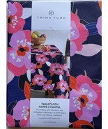 Trina Turk Bright Colorful Big Flowers Indoor Outdoor Cloth Tablecloth N... - $689.19 MXN+