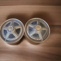 TWO  1972 1973 AMX GREMLIN JAVELIN AMERICAN MOTORS AMC 14&quot; WHEEL HUBCAP OEM - $59.40