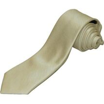Men's Tie ZENIO By Stacy Adams Slim Skinny Twill Woven Soft Silky Z9 Ivory image 3