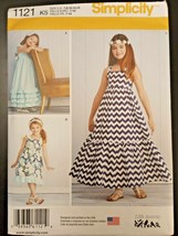 Simplicity 1121 Pattern Child&#39;s Girl&#39;s Boho Pullover Dress Sundress K5 7... - $4.62