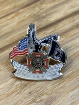 New Vfw Pow Mia Service Honor Pride Pin Kg Jd Veterans Foreign Wars - £9.39 GBP