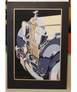 Vintage Valenchis Concours Signed Lithograph A/P Matted 35&quot; x 24&quot;  - $276.68 CAD