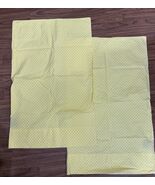 Lauren Ralph Lauren Polka Dot Pillowcases Yellow With White Dots Standard - $25.46