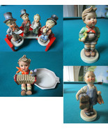 Hummel figurine Tm3: Trumpet Boy Serenade Street Singer, Duet Ashtray Le... - $74.47 CAD+