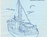 The Drydock Seafood &amp; Steakhouse Restaurant Menu Manistee Michigan 1980s - $27.72