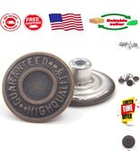 20mm Replacement Jean Buttons - 12-Piece Copper Tack Set for Easy Use - $26.56 CAD