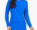 NWT Ladies IBKUL Royal Blue Long Sleeve Crew Golf Dress - Size Large - £54.92 GBP