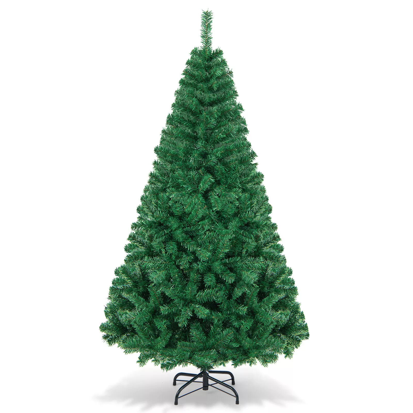 Costway 6Ft Artificial PVC Christmas Tree W/Stand Holiday Season Outdoor... - $79.98