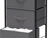 Dark Grey 3-Tier Organizer Drawer Storage Tower From Simplehouseware Nig... - $51.96