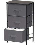 Dark Grey 3-Tier Organizer Drawer Storage Tower From Simplehouseware Nig... - £41.40 GBP