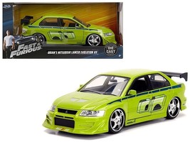 Brian&#39;s Mitsubishi Lancer Evolution VII Green with Graphics &quot;Fast &amp; Furious&quot; Mo - £34.46 GBP