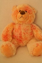 VTG Build a Bear Workshop Coral Orange White Bear Plush Suffed Animal tie-dye - £59.39 GBP