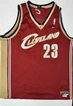 Nike Lebron James Rookie Cleveland Cavaliers NBA Basketball Jersey XXL Red - £31.72 GBP