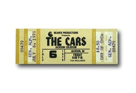 The Cars Authentic 1979 Concert Ticket Pass Band Tour Original Orr Easton - £44.13 GBP