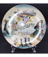 Marineland of the Pacific Hand Painted Souvenir Plate w/ Gold Rim 8&quot; - £13.97 GBP