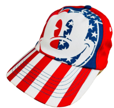 Disney Parks Mickey Mouse All American Flag Youth Baseball Hat Cap Star Stripe - £27.52 GBP