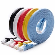 Cat 6 Ethernet Cable 10 Ft (5 Pack) (At A Cat5E Price But Higher Bandwid... - £23.59 GBP