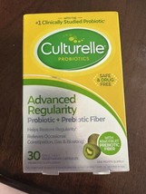 Culturelle Advanced Regularity Pro/Prebiotic 30 Caps Exp 10/24 With Kiwi... - $20.57