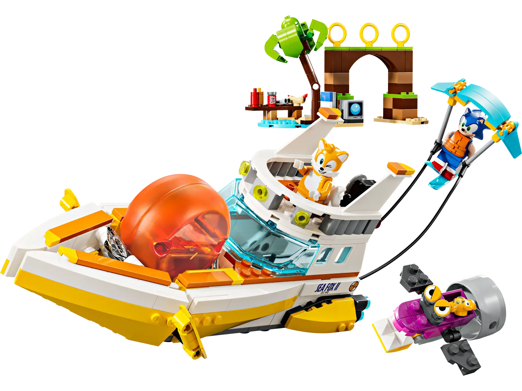 LEGO sonic the hedgehog 76997 Tails&#39; Adventure Boat - $2,856.31 MXN