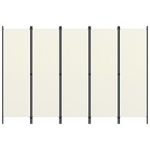  5-Panel Room Divider White 98.4&quot;x70.9&quot; - $129.19