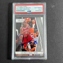 2009-10 Panini #64 Luc Mbah a Moute Signed Card AUTO 10 PSA Slabbed Bucks - £47.95 GBP