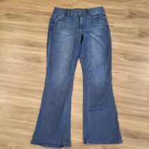 Democracy AB Solution Jeans Women Size 12 Medium Wash Boot Cut Denim Str... - $19.79