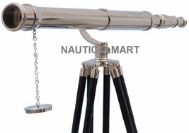 NauticalMart Floor Standing Chrome Galileo Telescope 65&quot; - £147.62 GBP