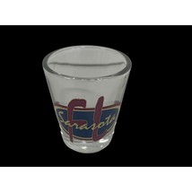 Shot Glass Sarasota Florida Purple Tan - $12.59