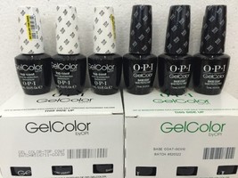 OPI GelColor Soak Off Gel Nail Polish 15ml / 0.5fl.Oz: 3 BASE &amp; 3 TOP COAT 6 pcs - £78.94 GBP