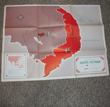 vintage folding map world wide {south vietnam} - £7.86 GBP