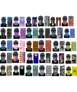 BULK LOT 50 PCS ASSORTED SEAMLESS BANDANA WRAP WHOLESALE hat mask gaiter... - $1,030.03 MXN