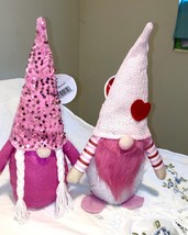 Shelf Sitters 2 Gnomes Him and Hers Sequins Pink 14&quot; - $346.10 MXN