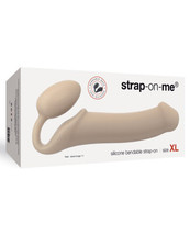 STRAP ON ME BENDABLE SILICONE STRAPLESS STRAP ON DILDO XLARGE - $89.09