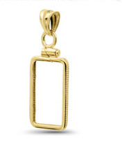 14K Gold Prong Screw-top Bezel (2.5 gram Gold Bar) PAMP Suisse - £157.96 GBP