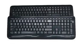 Lots of 2 Microsoft Wireless Desktop 800 Black Keyboard Model 1455 No Receiver  - £10.95 GBP