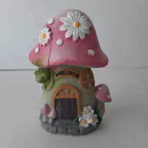 Fairy Mushroom House Figurine 5&quot; Enchanting Forest Home Garden Decor Acc... - $5.00