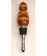 New Handcrafted Mahogany &amp; Oak Wood Bottle Stopper Great Gift  Wine lover - $333.86 MXN