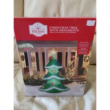 Holiday Time Airblown Inflatable Christmas Tree 7 Feet Yard Decor Lights Up - $69.29