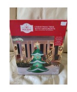 Holiday Time Airblown Inflatable Christmas Tree 7 Feet Yard Decor Lights Up - $95.53 CAD