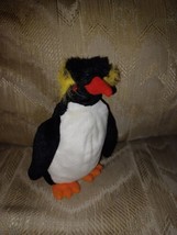 Sea World Penguin Plush 6&quot; Crested Rockhopper Beanbag Stuffed Animal Sea... - £12.63 GBP