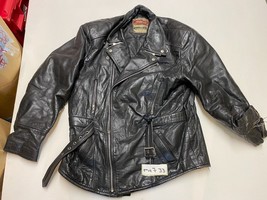 Held Vintage Leather Motorcycle Jacket Black Label 58 Armpit/armpit 23&quot; ... - £62.55 GBP