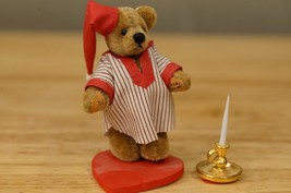 World of Miniature Bears Toy Teddy Bear JACK Be Nimble Candlestick Marie Fuertes - £24.49 GBP