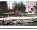 Flower Beds St. John&#39;s University Collegevile Minnesota MN DB Postard P23 - $17.03